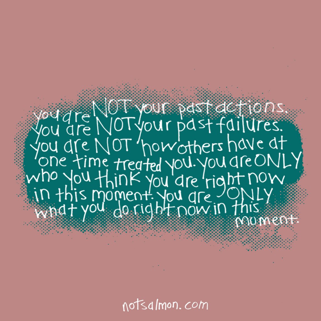 you are NOT image let go of the past quote