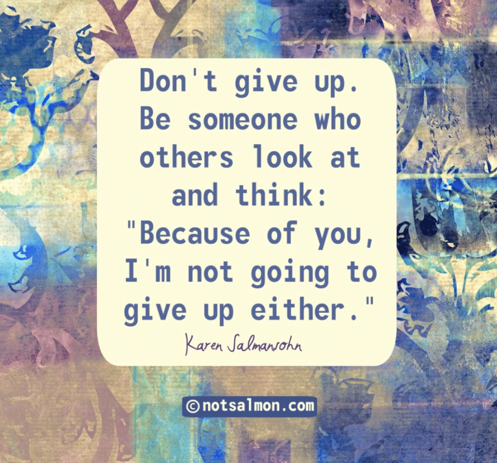 don't give up quote