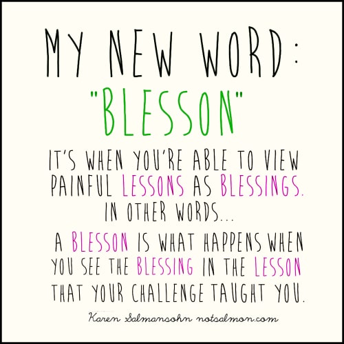 poster blesson med The definition of the word Blesson Karen Salmansohnn