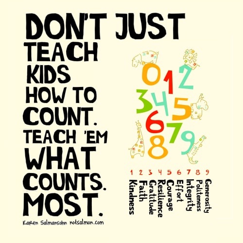 Teach kids how to Count and what matters most