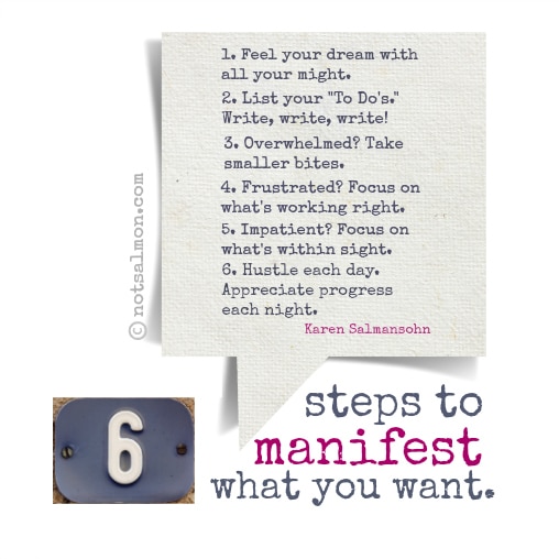 steps to manifest what you want