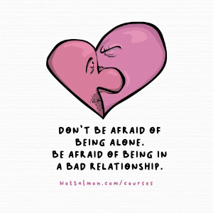 afraid of being alone