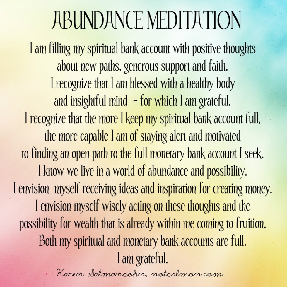 abundance meditation