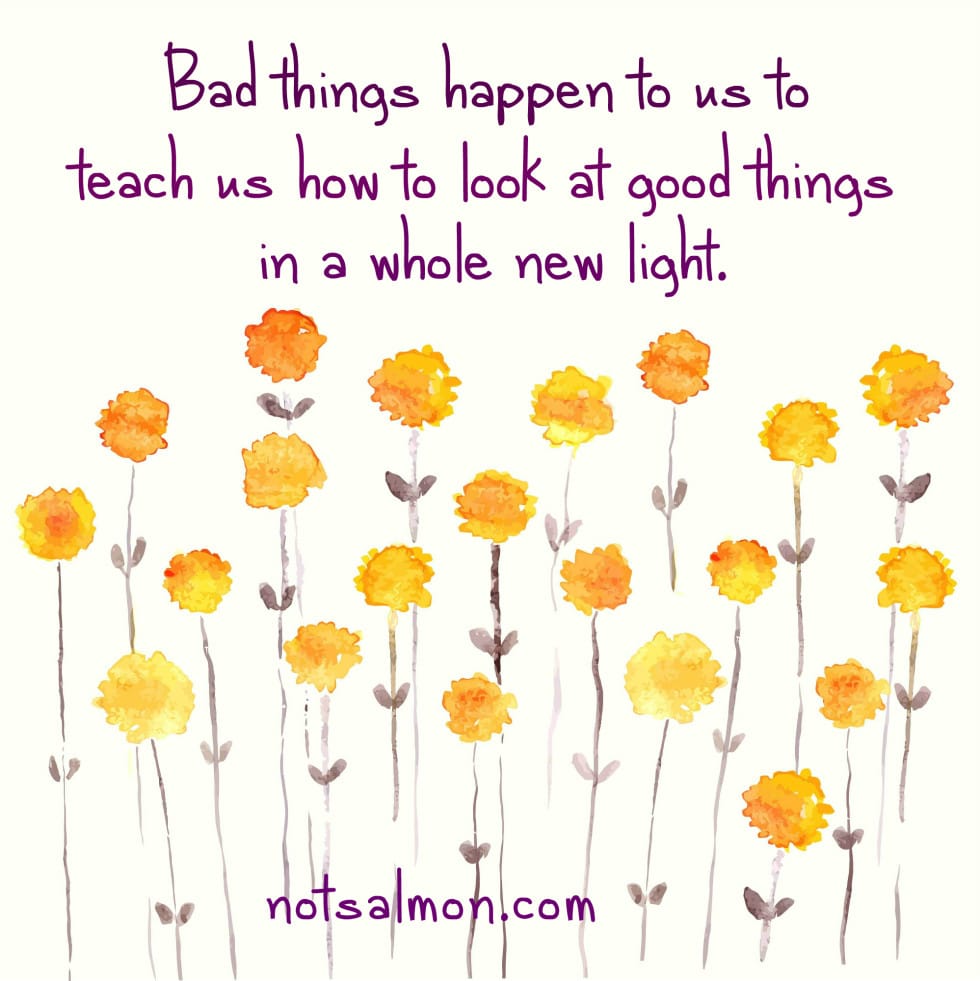 bad things teach appreciating good things