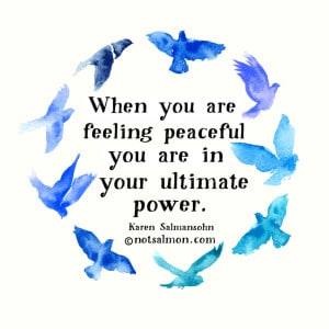 feeling peaceful