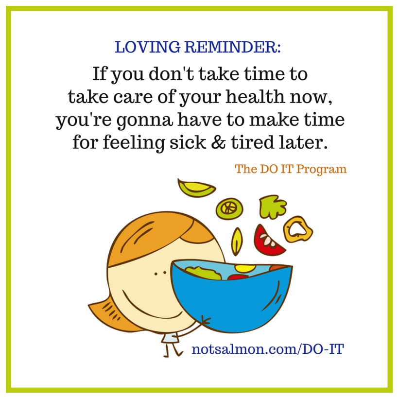 take care of your health reminder