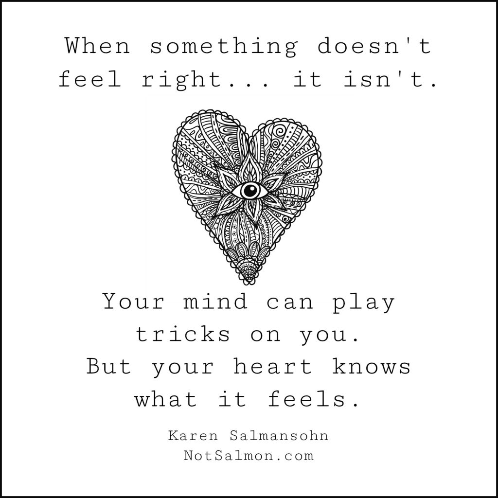 healing heart quote karen salmansohn