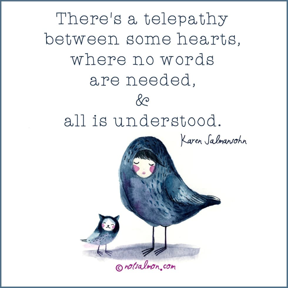 love is a telepathy of the heart