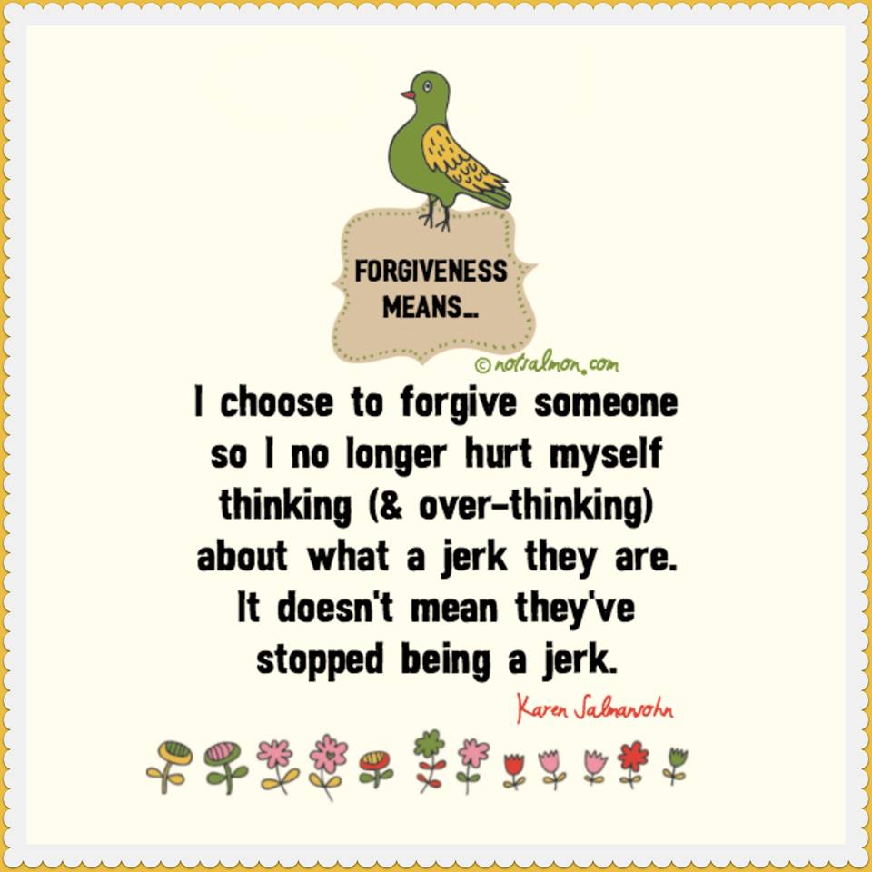 reduce overthinking and forgive and forget