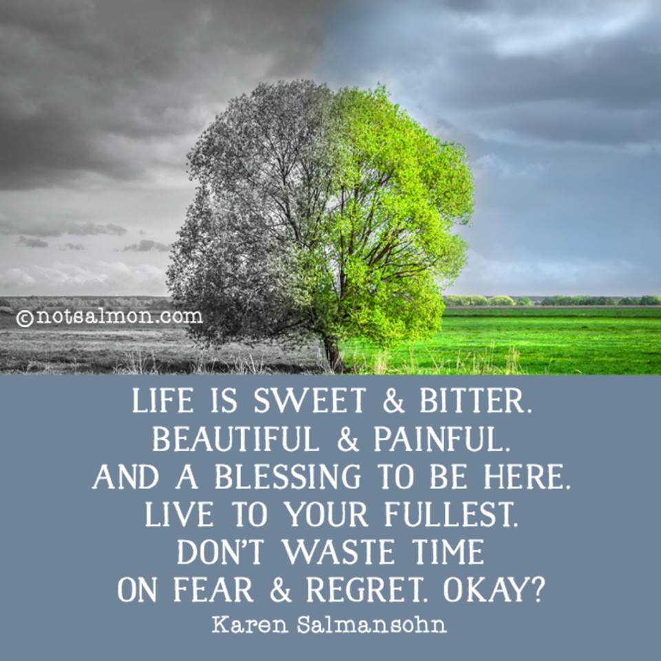 OverThinking the ups and downs of life quote