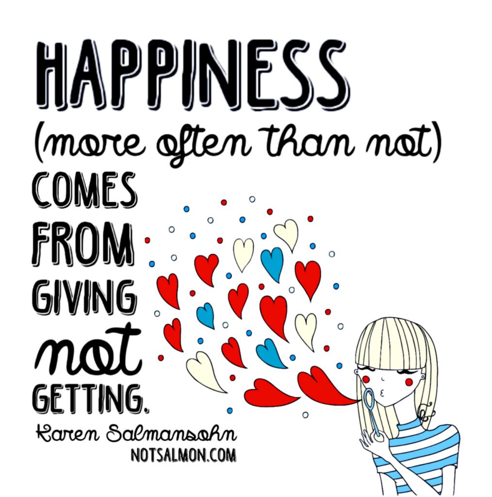 happiest life quote karen salmansohn