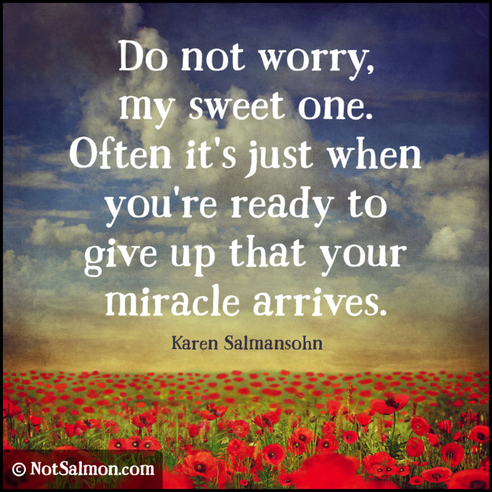 quote sweet one miracle