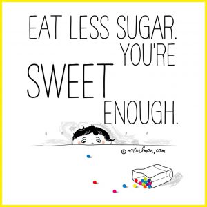 sugar yellows your teeth