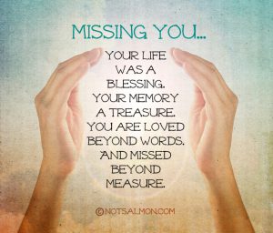 missing someone who passed away