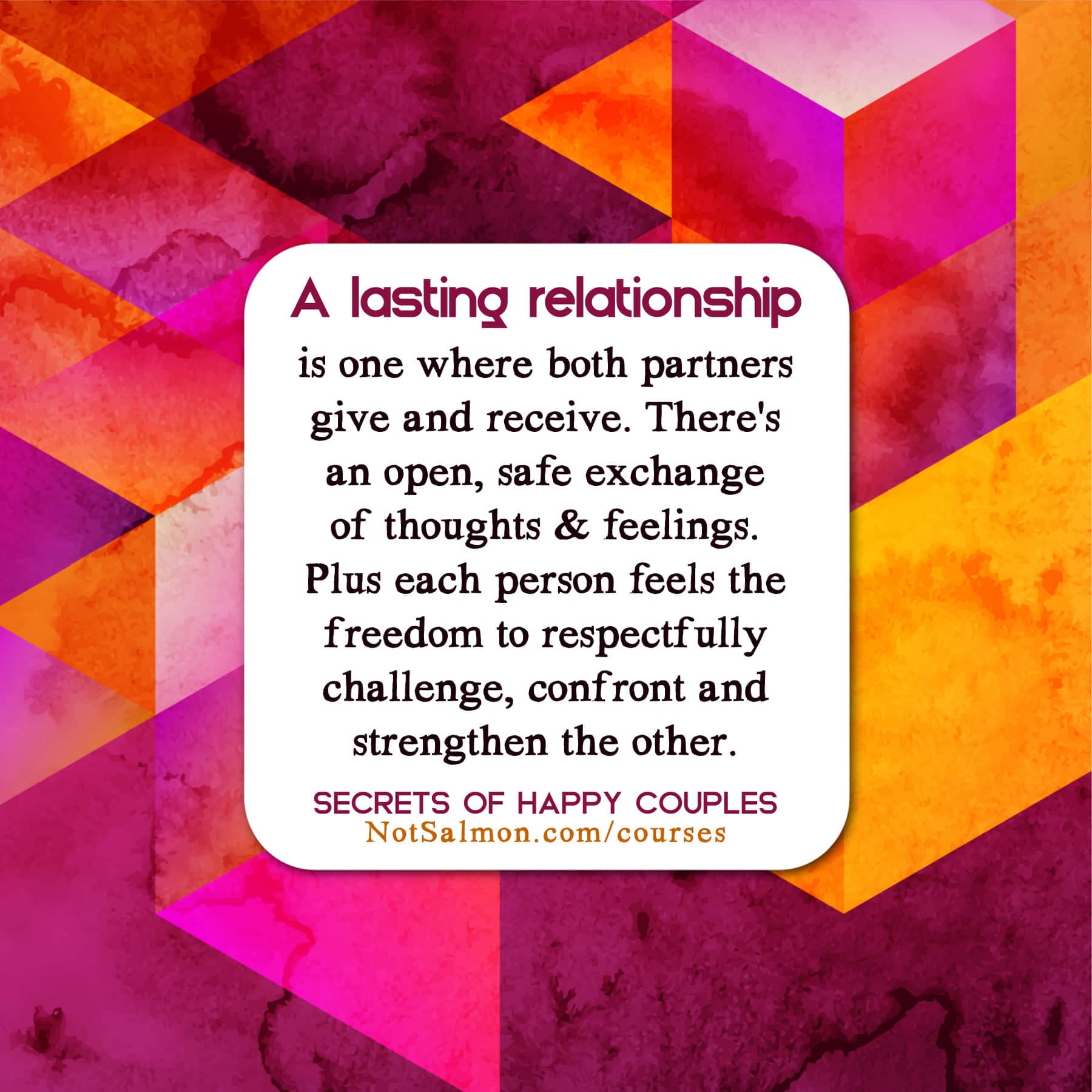 lasting relationship