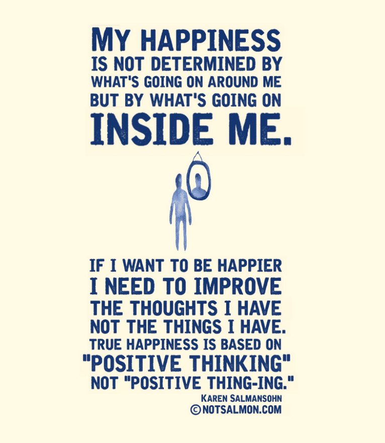 happiness is inside of you meaningful life