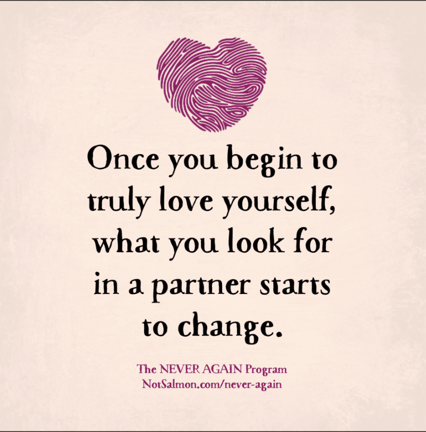 love yourself more and your partners change quote