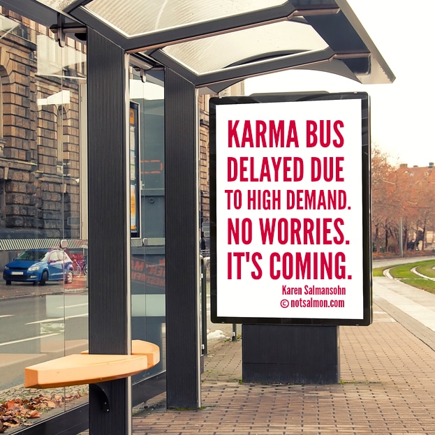 karma bus quote