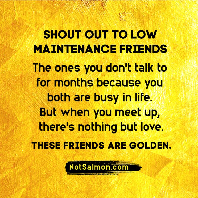 Low Maintenance Friends