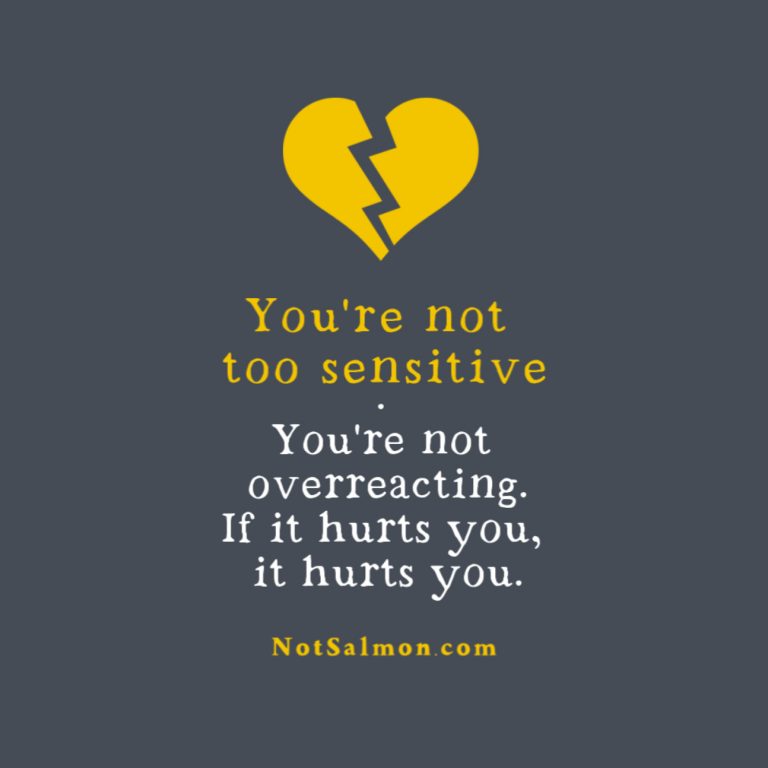 not too sensitive quote