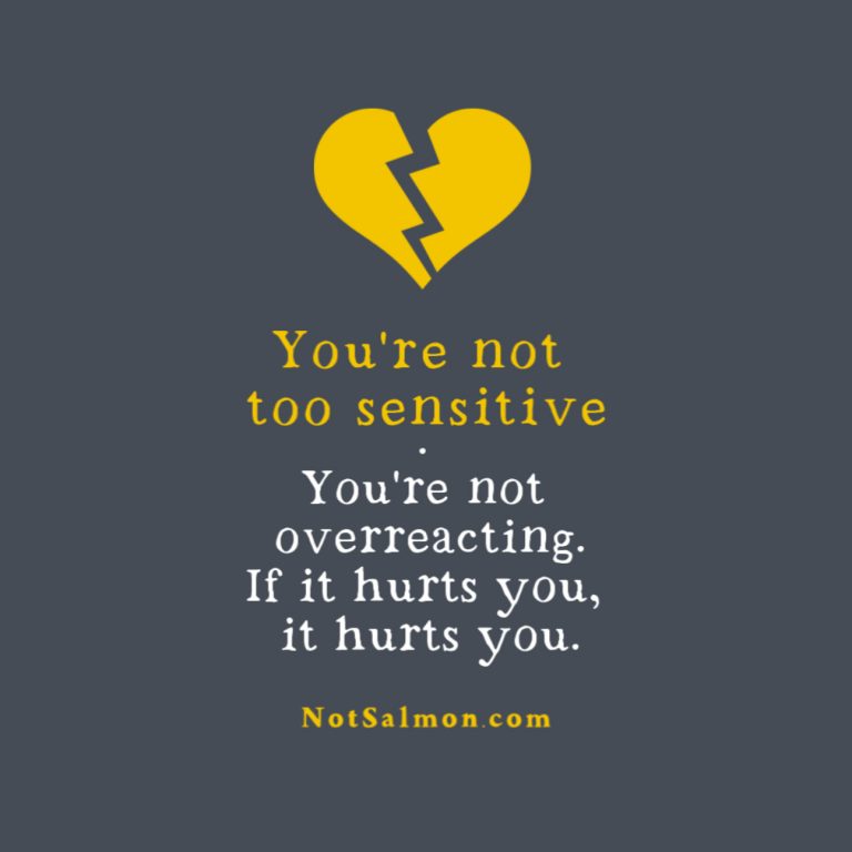 not too sensitive quote