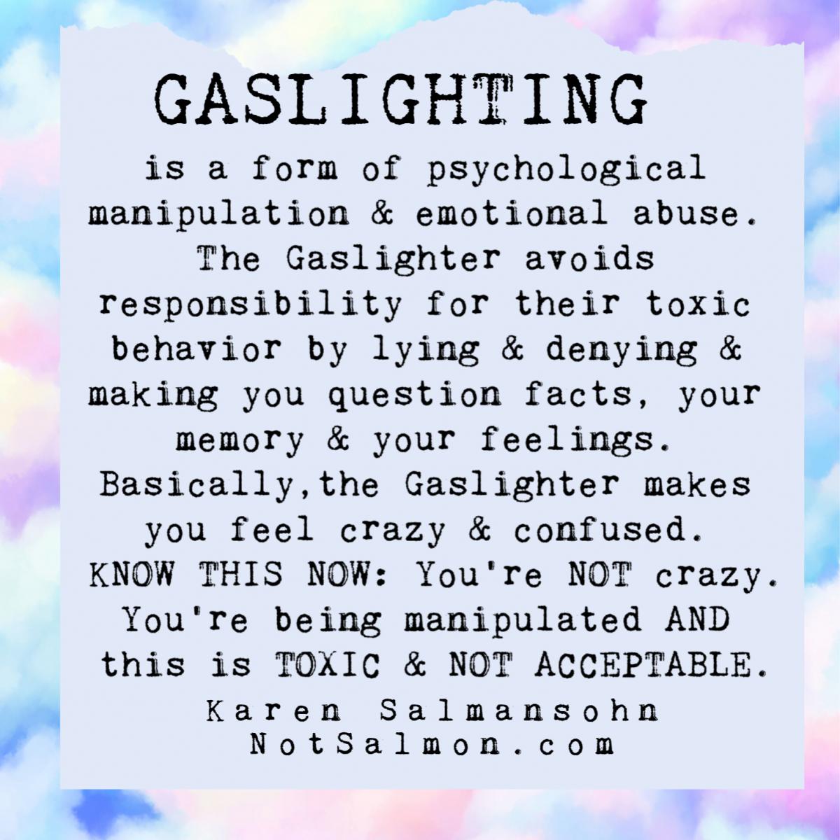 toxic people gaslighting