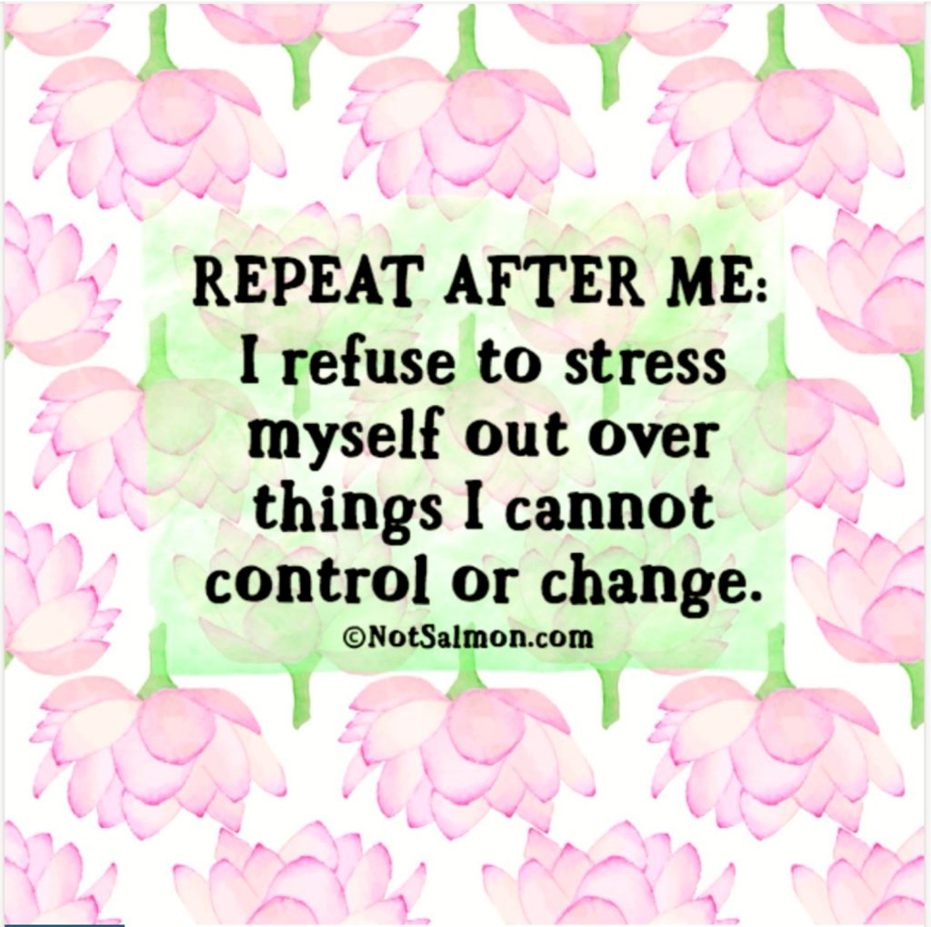 repeat after me quote stress