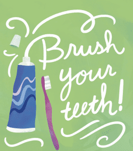 brush your teeth karen salmansohn artwork
