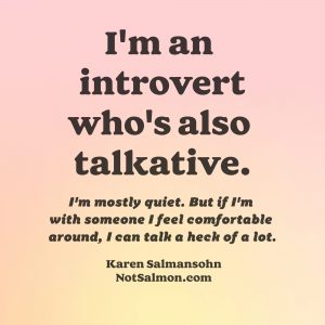 talkative introvert quote