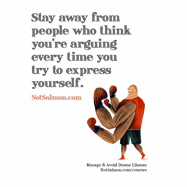 Stay away from people who...