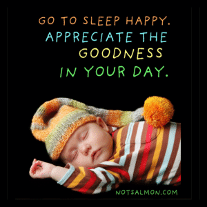 go to sleep happy