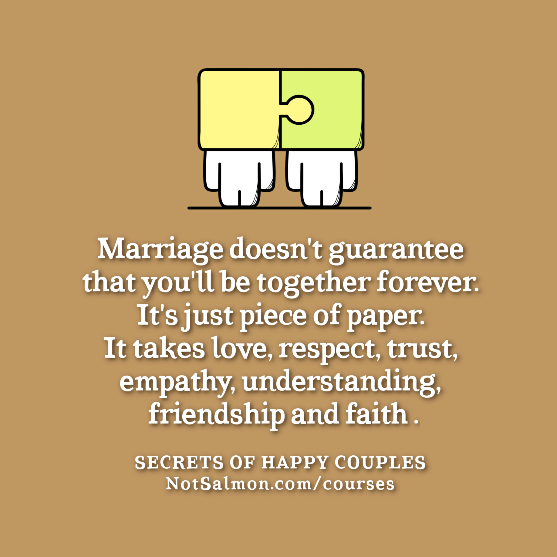 Husband And Wife Quote - Karen Salmansohn