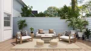 chic and timeless patio