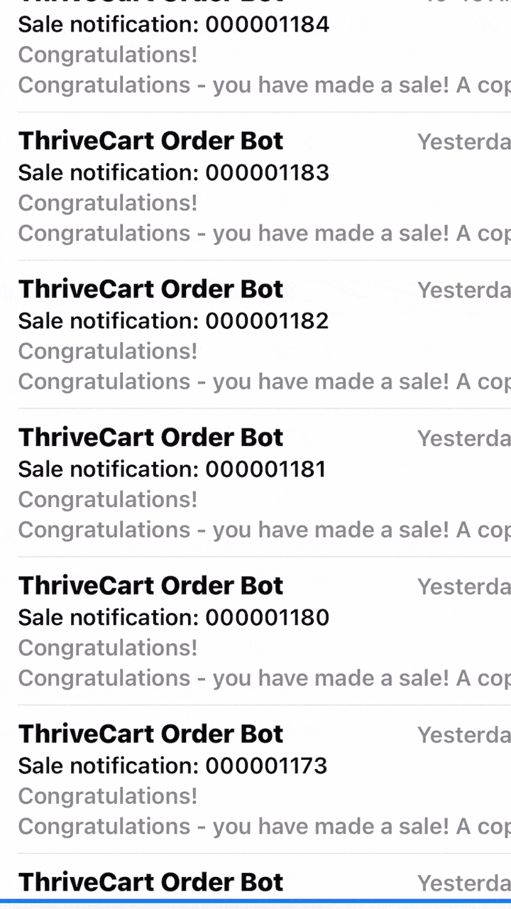 THRIVECART SALES FOR COURSES