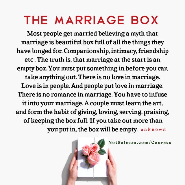 The Marriage Box Quote