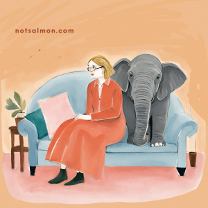 denial elephant in the room is sitting right next to you