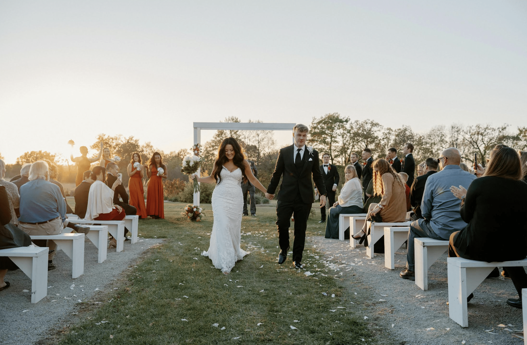 Fall 2025 Wedding Attire Guide- Bride, Groom, Bridesmaids, and Groomsmen