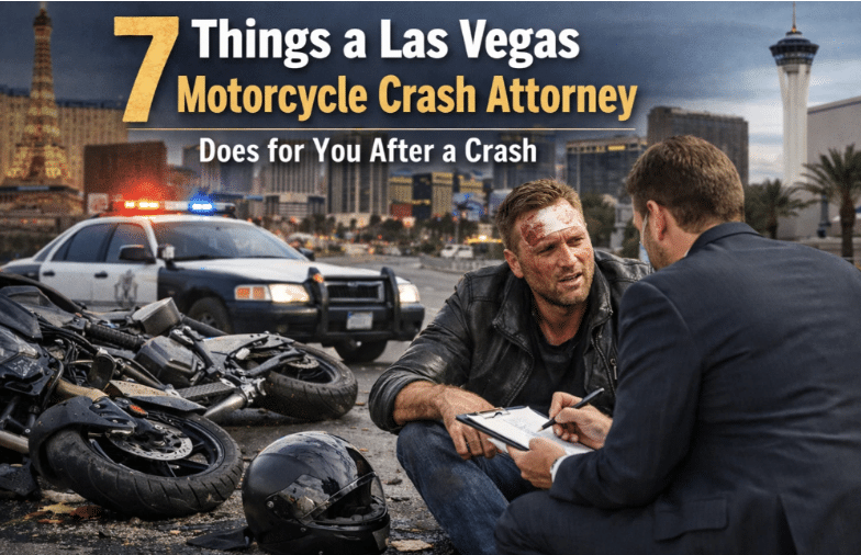 7 Things a Las Vegas Motorcycle Crash Attorney Does After a Crash