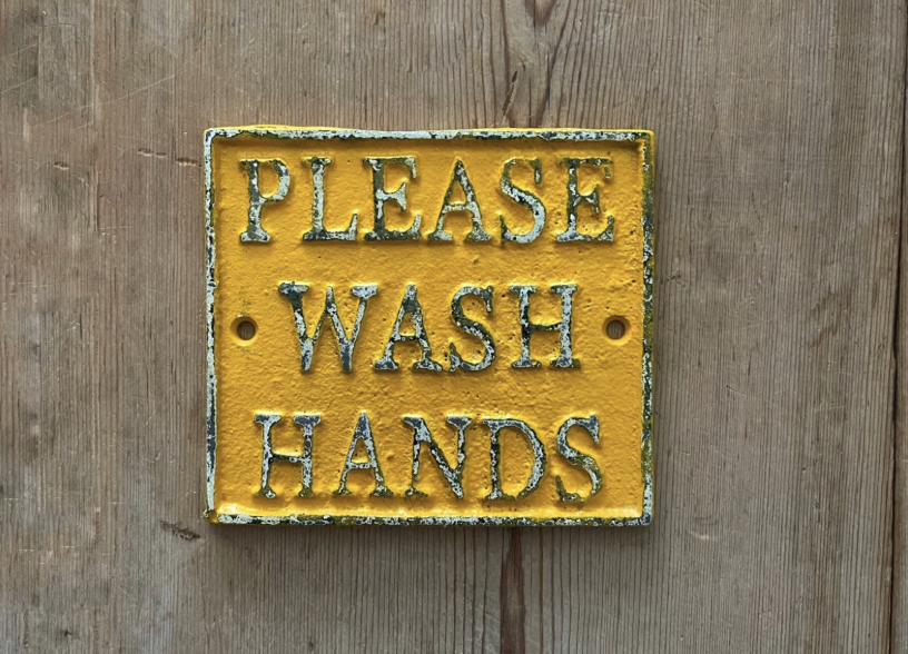 vintage metal sign